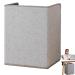 Surface heating-triple foldable room heater electrical foot warmer with overturnable 45 angle automatic shutdown and overheating protection for at home office desk bedroom Virtcooy