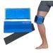 Koo-Care Flexible Gel Ice Pack & Wrap with Elastic Strap for Hot Cold Therapy - Great for Migraine Relief Sprains Muscle Pain Bruises Injuries (Head Neck Arm Elbow Knee Ankle) 2 Piece Set