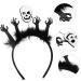 Didiseaon Headbands Halloween Headband Rave Headband Festival Headpiece Halloween Hair Accessories for Women Skeleton Headband for Women Halloween Headpiece Ghost Skull - Buy Online on GoSupps.com
