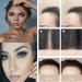 Professional One Step Brow Stamp Shaping Kit with 10 Reusable Stencils - Natural Black Eyebrow Definer for Women | Long Lasting & Buildable Makeup Tools - Buy Online on GoSupps.com