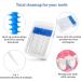 200 Interdental Brushes & 2-in-1 Silicone Toothbrush - Dual-House Oral Tooth Picks for Effective Tooth Cleaning (Blue) - Buy Online on GoSupps.com