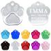 Ibera Gifts - Personalized dog brand paw for small to medium -sized dogs and cats with engraving name collar personalized pendant brand address trailer dog hall band (silver)
