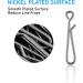 Dr.Fish 50 Pack Stainless Steel Quick Change Fishing Clips - Fast Snaps for Lures and Baits | Downward Opening | Freshwater | 1-22LB - Buy Online on GoSupps.com