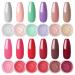 Dipping Powder 12 Colors Kit for DIY Nail Art No Need for Lighting Simple Operation Long Lasting for Beginner Nail Salon Home color10