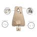 Beard Apron Shaving Bib with Clear Comb Tool - Premium White Beard Grooming Accessory | International Shipping Available - Buy Online on GoSupps.com