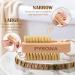 2 Pack Wooden Nail Brushes for Cleaning Fingernails - Dual-sided Nail Scrub Brush with Hanging Rope - Beechwood Construction - Buy Online on GoSupps.com