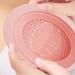 Cosmetic Brushes Scrubber Bowl | Silicone Makeup Brush Cleaner Bowl | Foldable Makeup Brush Cleaning Pad | Makeup Brush Cleaning Mat for Women's Brushes Sponge and Puff (Pink Purple) - Buy Online on GoSupps.com