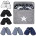 Fleece felt guest slippers house slippers set 6 pairs of non -slip slippers set washable spa slippers for men's guests ideal for family hotel travel