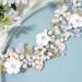 Unicra Flower Bride Wedding Hair Vine Silver Rhinestone Headband Headpiece Bridal Hair Accessories for Women and Bridesmaid - Buy Online on GoSupps.com