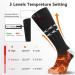 Rechargeable Heated Socks with 3 Heat Settings - Black&Gray-XL | Remote Control Washable Foot Warmers for Winter | 5000mAh Electric Heated Socks for Men Women - Buy Online on GoSupps.com