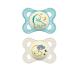 Night Pacifier 0-6 months (2 pack) Boy Baby-Boy Animal Print
