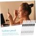 PLAFOPE 70 Pcs Lying Silkworm Eyeliner Makeup Eyeliner Pencils Make up Eyeliner Pen Gel White Wooden Pole - Buy Online on GoSupps.com