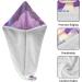 Super Absorbent Stars Purple Unicorn Hair Towel 2 Pack | Quick Dry Hair Turbans for Women & Girls | Perfect Hair Drying Accessories - Buy Online on GoSupps.com