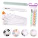 Delicate And Elastic Nail Dotting Pen Nail File Design Practical Exquisite Workmanship Beauty Salon for Home Manicure Store Salon Shop - Buy Online on GoSupps.com