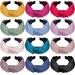 SIQUK 12 Pieces Top Knot Headband Satin Cross Knot Headband Twist Knot Headbands for Women