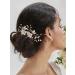 SWEETV Handmade Flower Bridal Hair Comb - Wedding Hair Accessory Clip - Buy Online on GoSupps.com