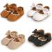 RVROVIC Baby Girl Princess Mary Jane Moccasins | Soft Sole Crib Shoes 12-18 Months | Toddler Dress Shoes B Brown - Buy Online on GoSupps.com
