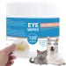 Pet Eye Wipes for Dogs and Cats - 120 CT Dog Tear Stain Remover Wipes Eye Stain Cleaner - Presoaked Cotton Eye Wash Pads Remove Discharge & Mucus Secretions Unscented Soft & Gentle Plant Based 1pack/120 wipes
