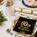 40 Black Birthday Napkins - 60 Black Gold Paper Napkins for 33x33cm Party Decor | Perfect for Men's & Women's 60th Birthday Celebrations - Buy Online on GoSupps.com