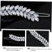 minkissy 1pc Inlaid Leaf Hairpin Hair Accessories for Women Wedding Bridal Jewelry Wedding Decorations Zircon Hair Clamp Women Headdress Fashion Hairpin Hair Clips Set Bride Girl 7x1.2cm Silver - Buy Online on GoSupps.com