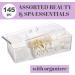 EXPRESSIONS Beauty Essentials Kit - Includes Beauty Blenders Makeup Sponges & Lip Applicators w/Organizer - Assorted Cosmetic Applicator Set | Professional Beauty Tools 145 - Buy Online on GoSupps.com
