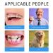 DENTSHIELD Orthodontic Toothbrush for Braces - U-Shaped Soft Bristle - 4 Pcs with Head Cover - Blue & White - 4 Pack - Buy Online on GoSupps.com