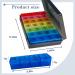 ZVZM Pill Box Organiser - Extra Large 7-Day 4-Times-a-Day Medication Organizer in Black - Buy Online on GoSupps.com