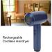 5000mAh Battery Handheld Cordless Blow Dryer 6 Speed Adjustment Fast Drying Portable Travel Hairdryer for Home Camping Hot and Cold Wind Switching (US Plug) US Plug Dark Blue - Buy Online on GoSupps.com