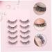 MAGICLULU 10 Pairs False Eyelashes Fake Eyelashes Fake Lashes Reusable Eyelashes Natural Lash Accessories Christmas Makeup Accessory Natural False Lashes 3d Make up Rush - Buy Online on GoSupps.com
