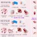 Pink Glitter Gradient Medium Ballerina Press on Nails with Crystal Gem Design - 24Pcs Luxurious False Nails Set for Women & Girls - Buy Online on GoSupps.com