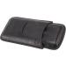 Cigar Travel Case 3 Cigar Storage Space Front Cutter Pocket Cigar Holder Case Leather for Birthday Gift (Black) - Buy Online on GoSupps.com