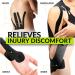Shop TapeGeeks Kinesiology Tape - Black Athletic & Hypoallergenic Medical Tape for Muscle Support | 2" x 16.4' - Ideal for Lower Back Knee & Wrist Pain Relief - Buy Online on GoSupps.com