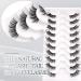 Shop Half Lashes: 14 Pairs Natural Cat Eye False Eyelashes - Handmade Soft Faux Mink & Clear Band - Buy Online on GoSupps.com