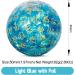 DNDND Resin D100 Dice Light Blue - Translucent Organza Bag - Foil Paper Inside | Dungeon and Dragons 100 Sided Dice - Buy Online on GoSupps.com