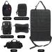 Mocoli Tactical Car Seat Organizer - Backrest Protection with 5 Removable Bags | Universal Fit for Most Vehicles - Black - Buy Online on GoSupps.com