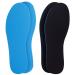 Amitataha 2 Pairs Breathable Insoles, Super-Soft, Sweat-Absorbent, Double-Colored and Double-Layered Shoe Inserts of Foam That Fit in Any Shoes (Blue/Black, 9.5-12 Women/8-9 Men) Blue/Black 9.5-12 Women/8-9 Men