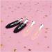 4 pieces No Bend Hair Clips No Crease Hair Clips Makeup No Bend Hair Clips for Hair Styling and Makeup Application Black silver - Buy Online on GoSupps.com
