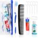 10 Set Travel Toothbrush Kit - Disposable Toothbrushes with Toothpaste Mouthwash Comb & Floss Picks | Ideal for Travel & Homeless Support - Buy Online on GoSupps.com