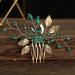 Bridal Wedding Hair Accessories Green Hair Accessories Sparkly Rhinestone Hair Combs Slides Hair Clips Prom Hair Accessories French Hair Comb Hair Jewelry Hair Pieces for Women - Buy Online on GoSupps.com
