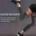 Compression Leg Sleeves for Men and Women - Black Large (1 Pair) | Full Leg Protection for Basketball, Arthritis, Cycling, Football | Reduce Varicose Veins and Swelling - Buy Online on GoSupps.com