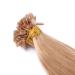 High-Quality Keratin Bonding Hair Extensions - #20 Ash Blonde 60cm 50 Strands 1g - 100% Remy Real Hair U-Tip by Novon - Buy Online on GoSupps.com
