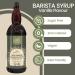 Blue Nile Foods Barista Vanilla Coffee Syrup Calorie/Sugar Free Syrup Keto Friendly Vanilla Syrup Sugar Free Coffee Syrups for Coffee Drinks - Hot/Iced 1L - Buy Online on GoSupps.com
