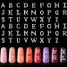 104 Pieces Letter Nail Studs 3D Capital Letters and Rhinestone Crystal Nail Decals English Alphabet Nail Art Decoration for Women Girls DIY Nail Art (Silver)