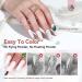Saviland Trendy Chrome Nail Powder 1g - White Pearl Mirror Effect Pigment for DIY Manicures at Home or Salon - Buy Online on GoSupps.com