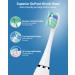 Buy Sonic Electric Toothbrush for Adults - 8 Brush Heads Travel Case & Holder - White | International Shipping - Buy Online on GoSupps.com