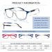 3 Pack Blue Light Blocking Multifocal Reading Glasses with Spring Hinge - 1.50x Magnification - Buy Online on GoSupps.com