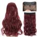 prinfantasy Cruly Hair Extension Fiber Line Metal buckle Adjustable Invisible Long Wavy Seamless NO Clips in 22inches Hairpiece for Gift Daily Party Cosplay Use MW237 GBMW237 22 inch - Buy Online on GoSupps.com