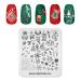Alexnailart Nail Stamping Plate Christmas Halloween Nail Plates Manicure Templates Nail Art Printing Tool (CHRISTMAS 019)