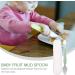 NUOBESTY Double Head Baby Silicone Food Spoon - Portable Mud Scraping Scraper for Babies - Green - Buy Online on GoSupps.com