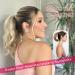 Fine Plus Clip in Ponytail Hair Extensions Blonde Ponytail Extension Wavy Wrap Around Hair Extensions Ponytail for Daily Part Mix Ash Blonde 35cm Mix Ash Blonde - Buy Online on GoSupps.com